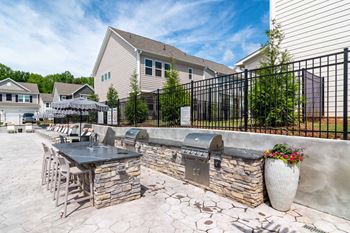 Outdoor grilling station